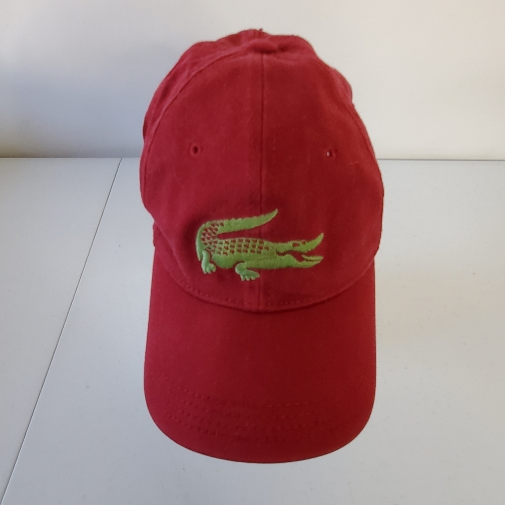Lacoste Unisex Crocodile Logo Hat Curved Bill Cap‎